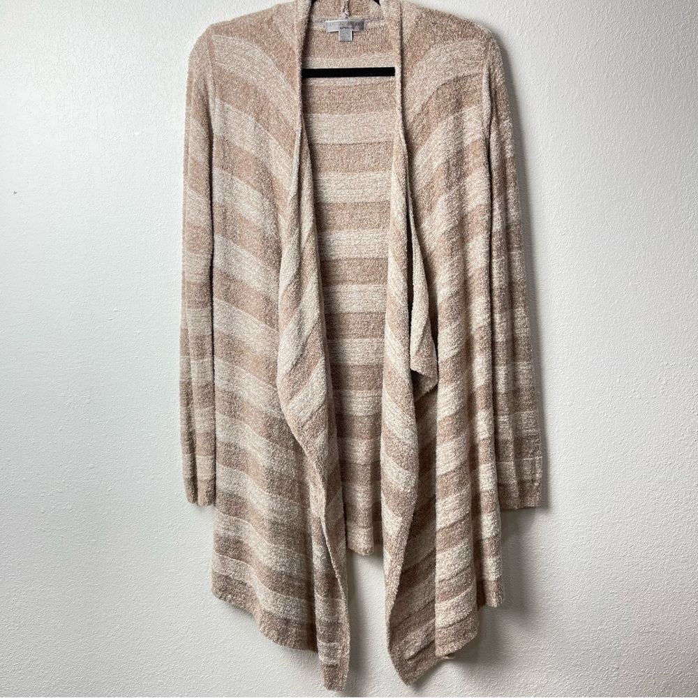 Barefoot‎ Dreams Bamboo Chic Lite Calypso Drape in Beige Stripe 436 L/XL